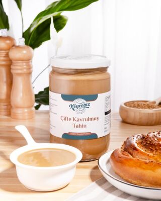 Kb Köyceğiz Yöresel Çifte Kavrulmuş Tahin 600 G Cam Kavanoz - Kb Köyceğiz Yöresel
